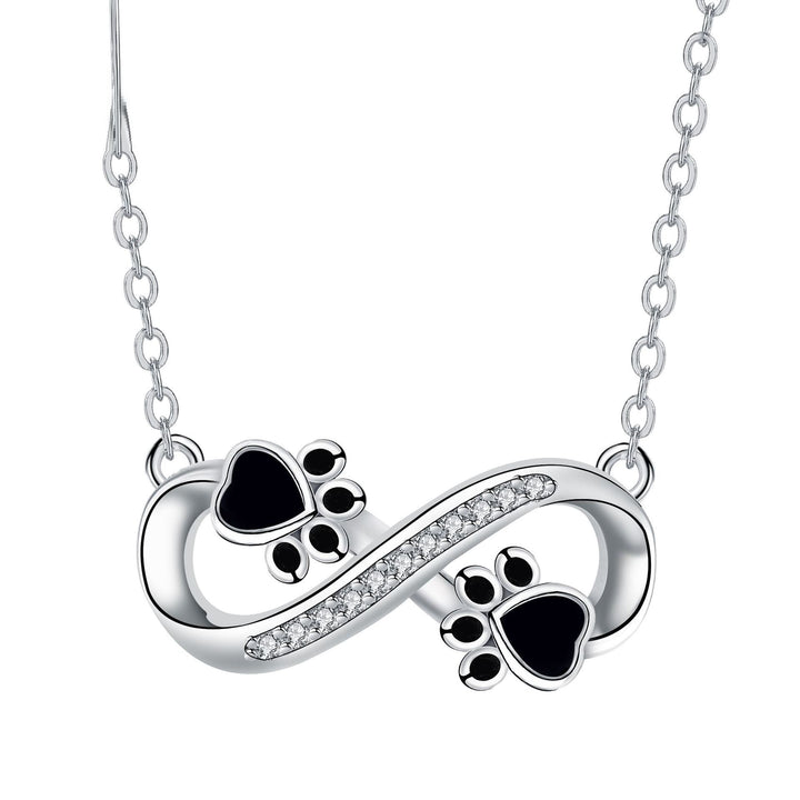 Catena a zampa Infinite Love con zirconia