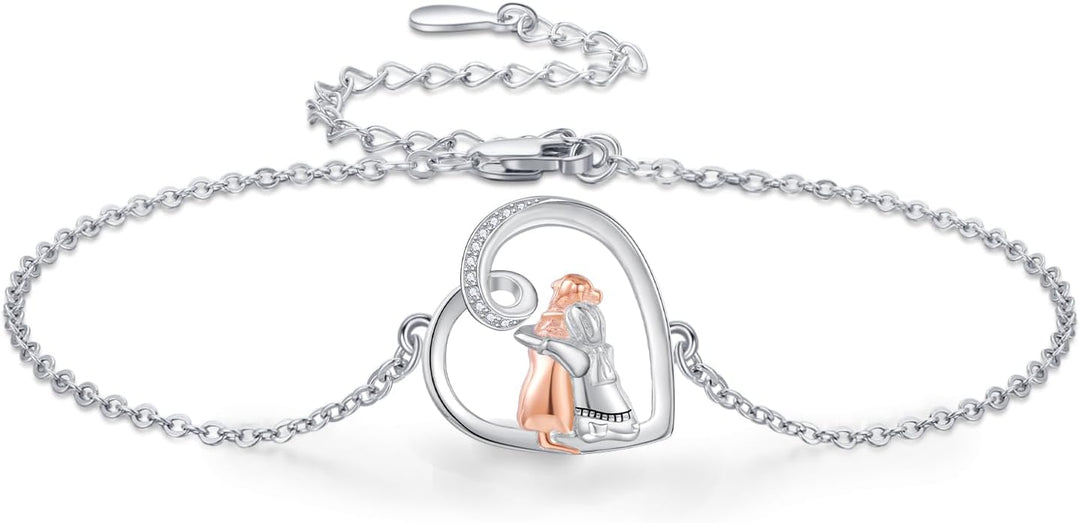 Braccialetto di amicizia regolabile a tema cane