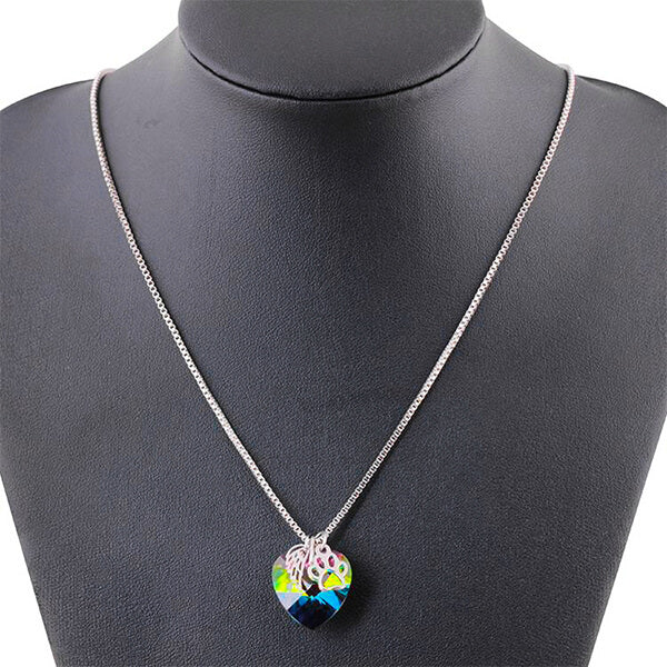 Collana Memoriale Con Cuore Arcobaleno