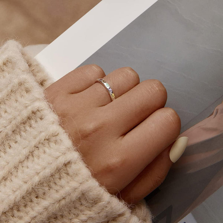 Anello con impronta di zampa realizzato in argento sterling S925