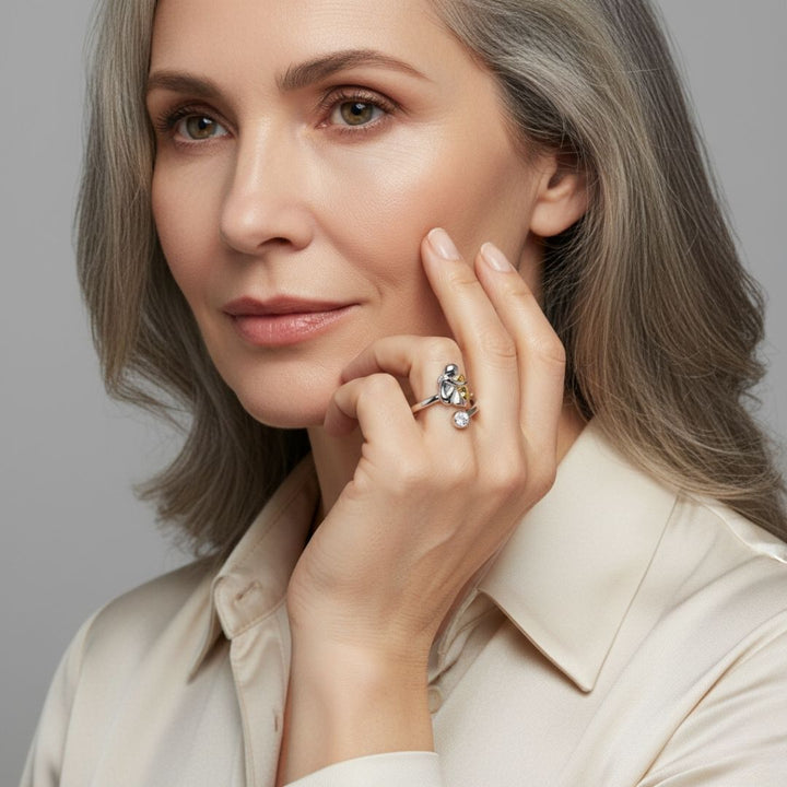 Rose™ - Anello con icona di cane