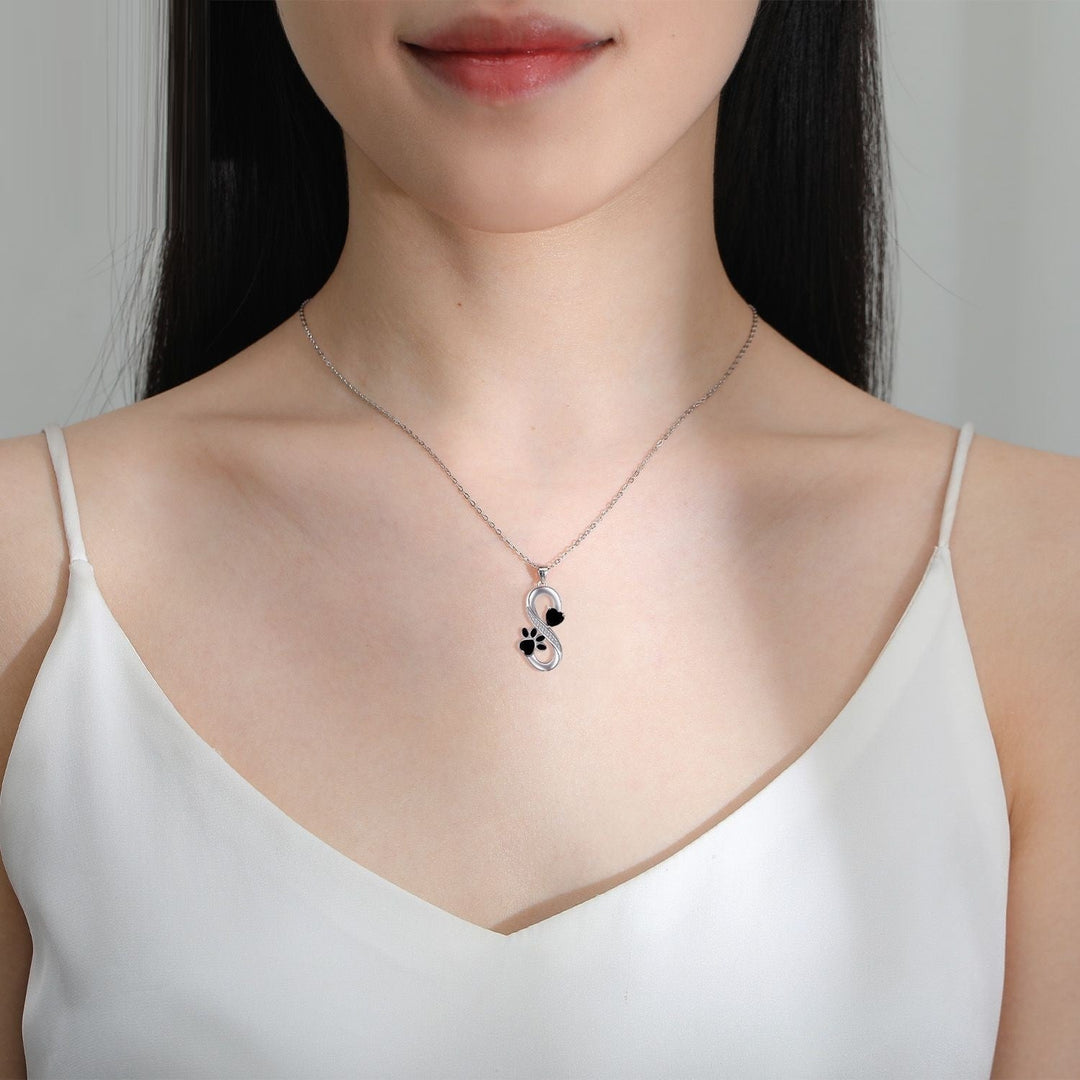 Collana Cuore e Zampa di Amore Infinito
