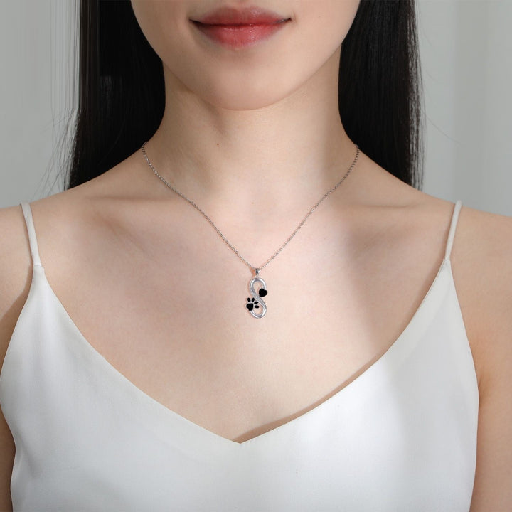 Collana Cuore e Zampa di Amore Infinito