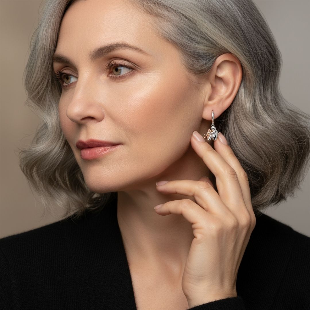 Lily™ - Orecchini Icona di Gatto (Chiusura Rotonda)