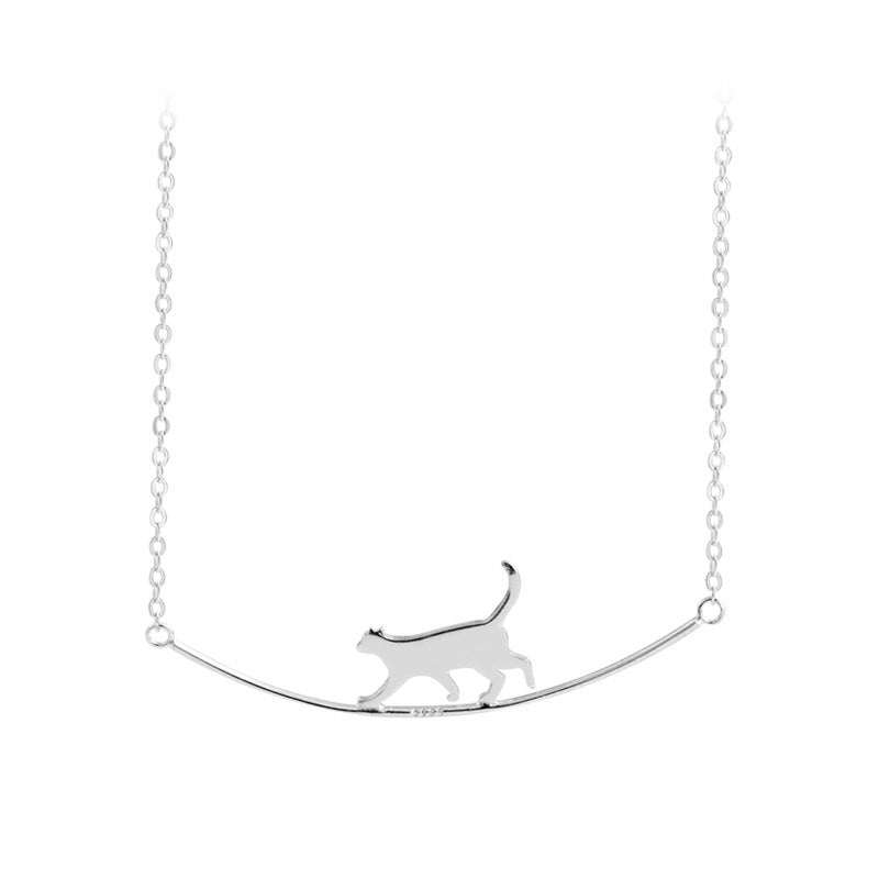 Gatto da arrampicata – Collana d'argento