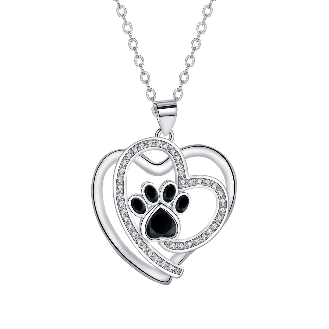 Collana Loving Paw in Argento con Zirconia