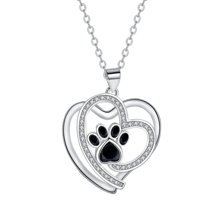 Collana Loving Paw in Argento con Zirconia
